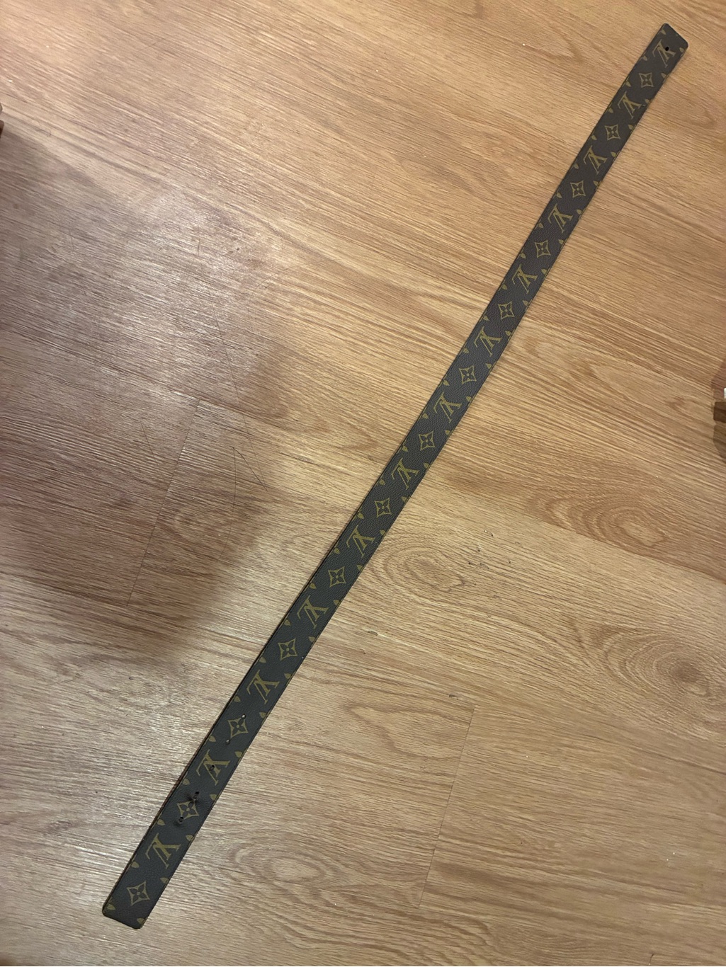 Louis Vuitton Reversible Logo Leather Belt - Brown With Gold And Black